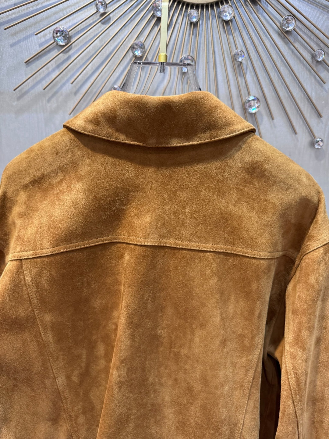 Cel 25fw Western style suede leather jacket