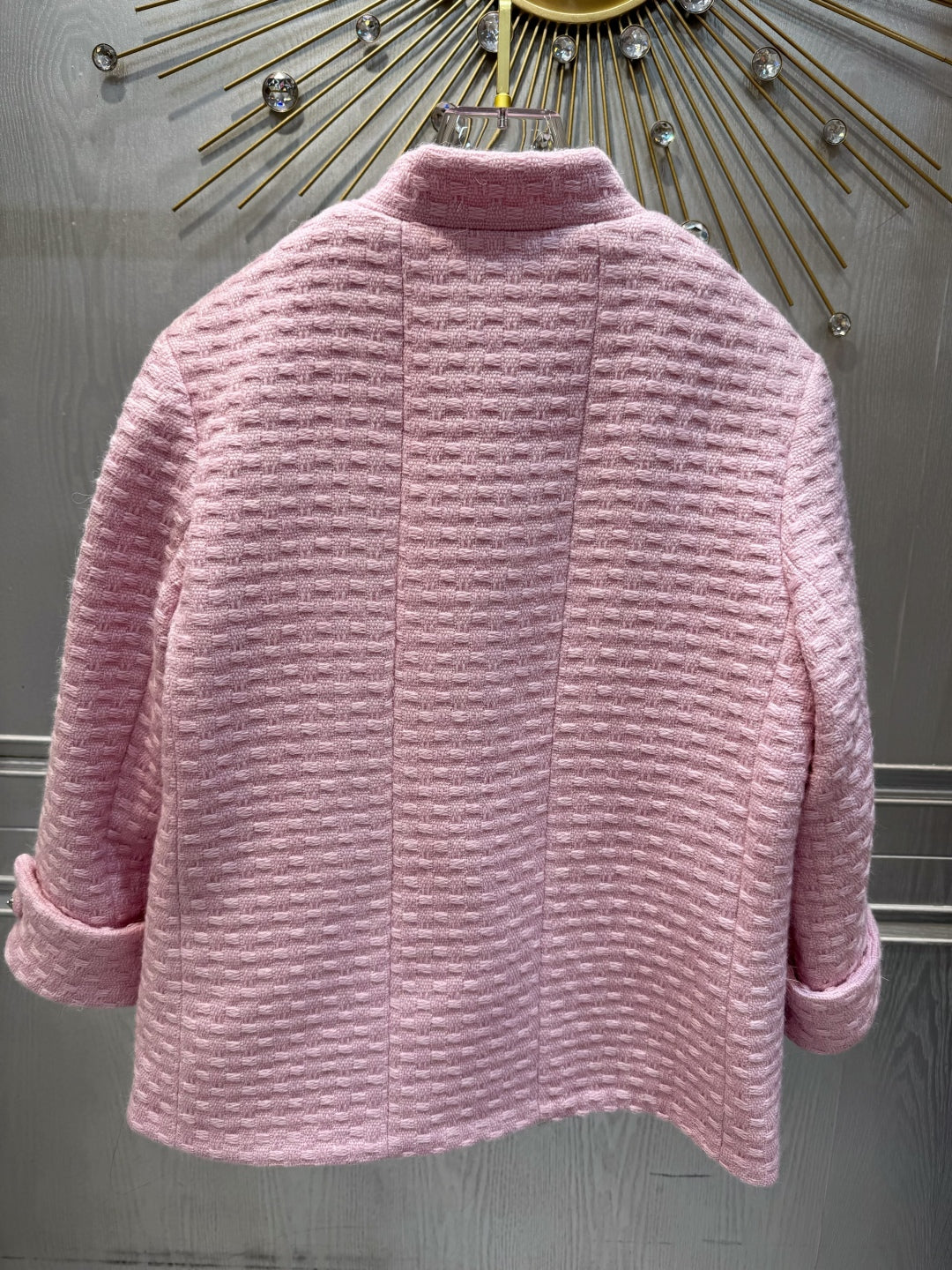 Che 25fw Light pink stand up collar jacket