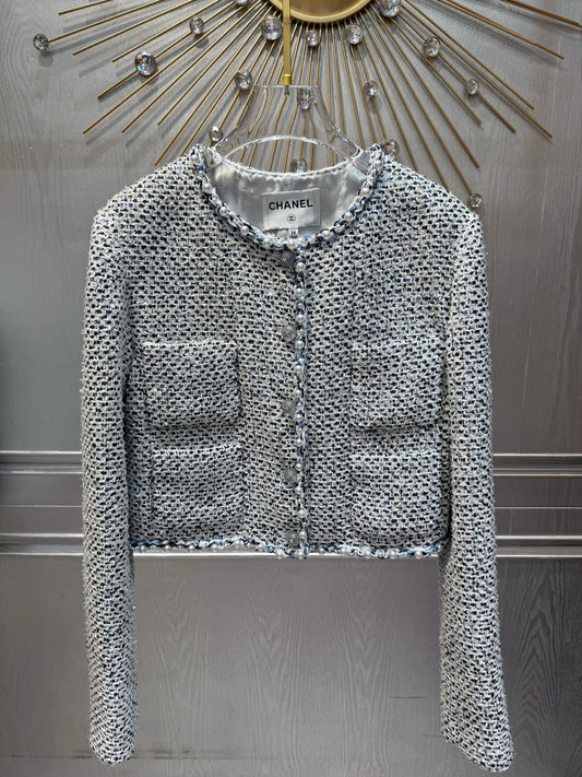 Che 25fw Sequined pearl jacket