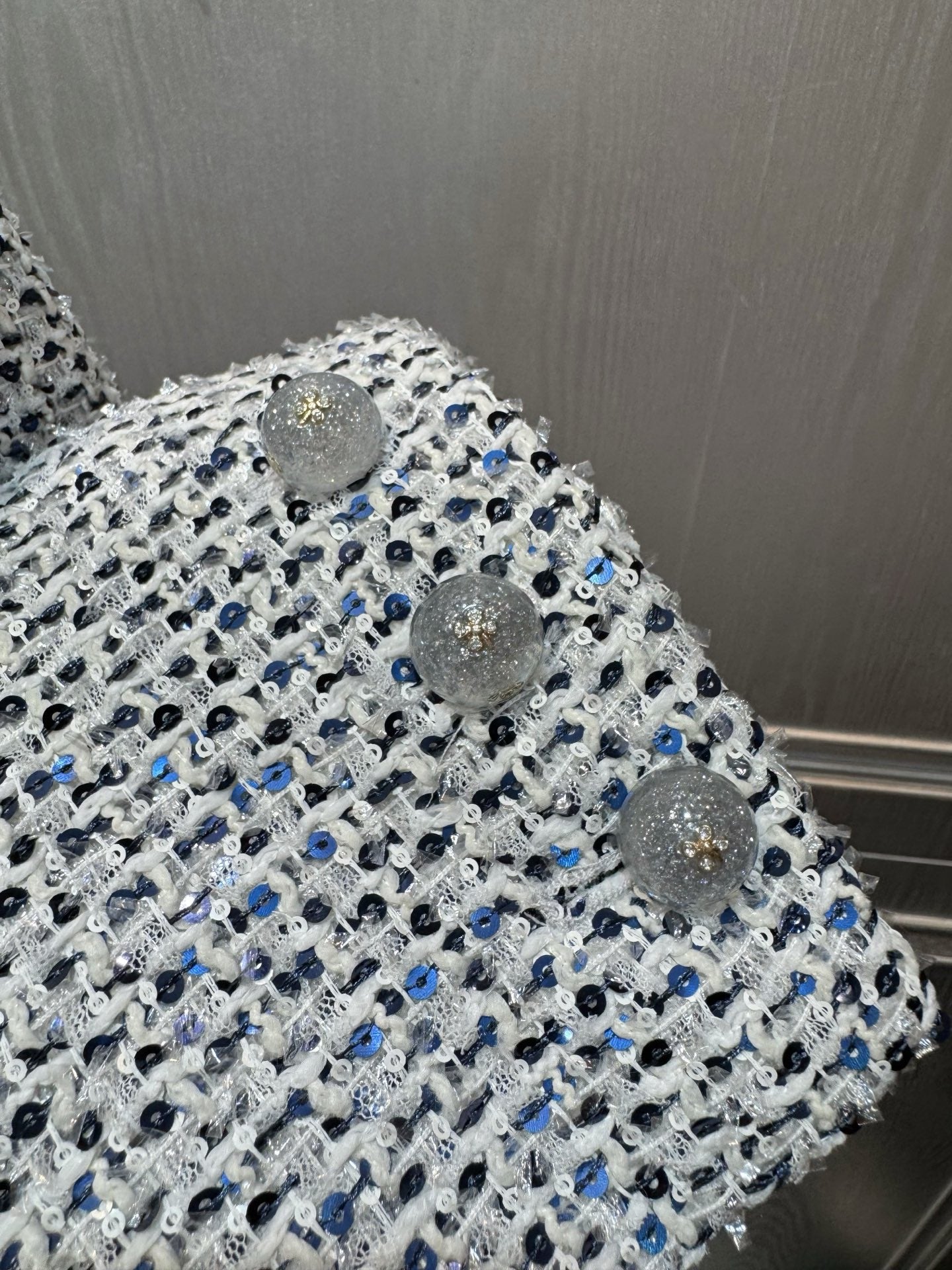 Che 25fw Sequined pearl jacket