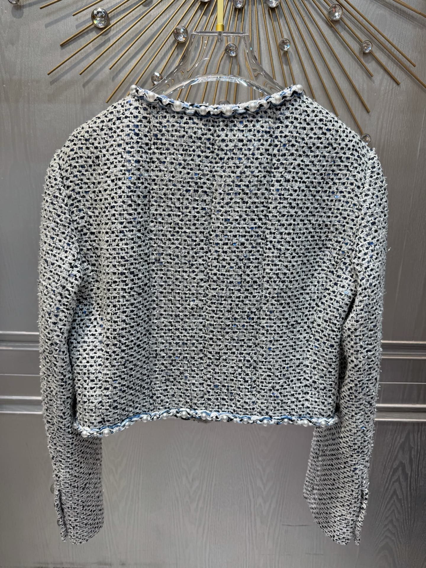 Che 25fw Sequined pearl jacket