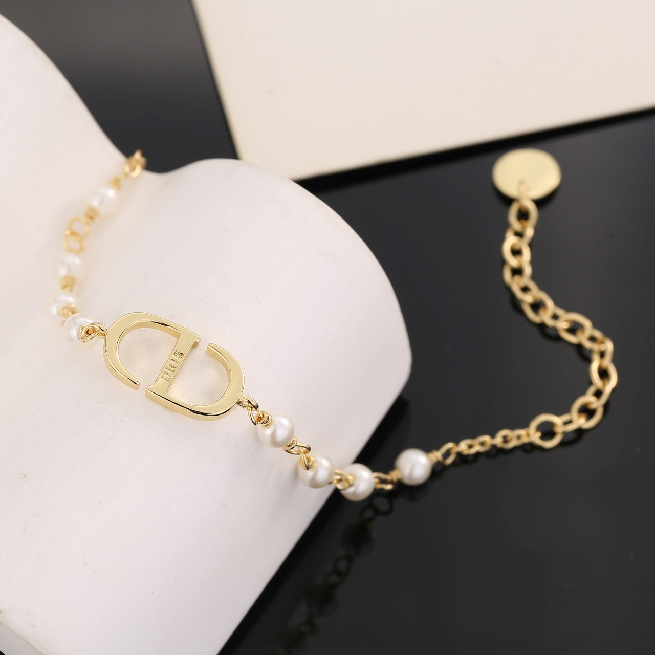 CD New pearl bracelet sweater chain