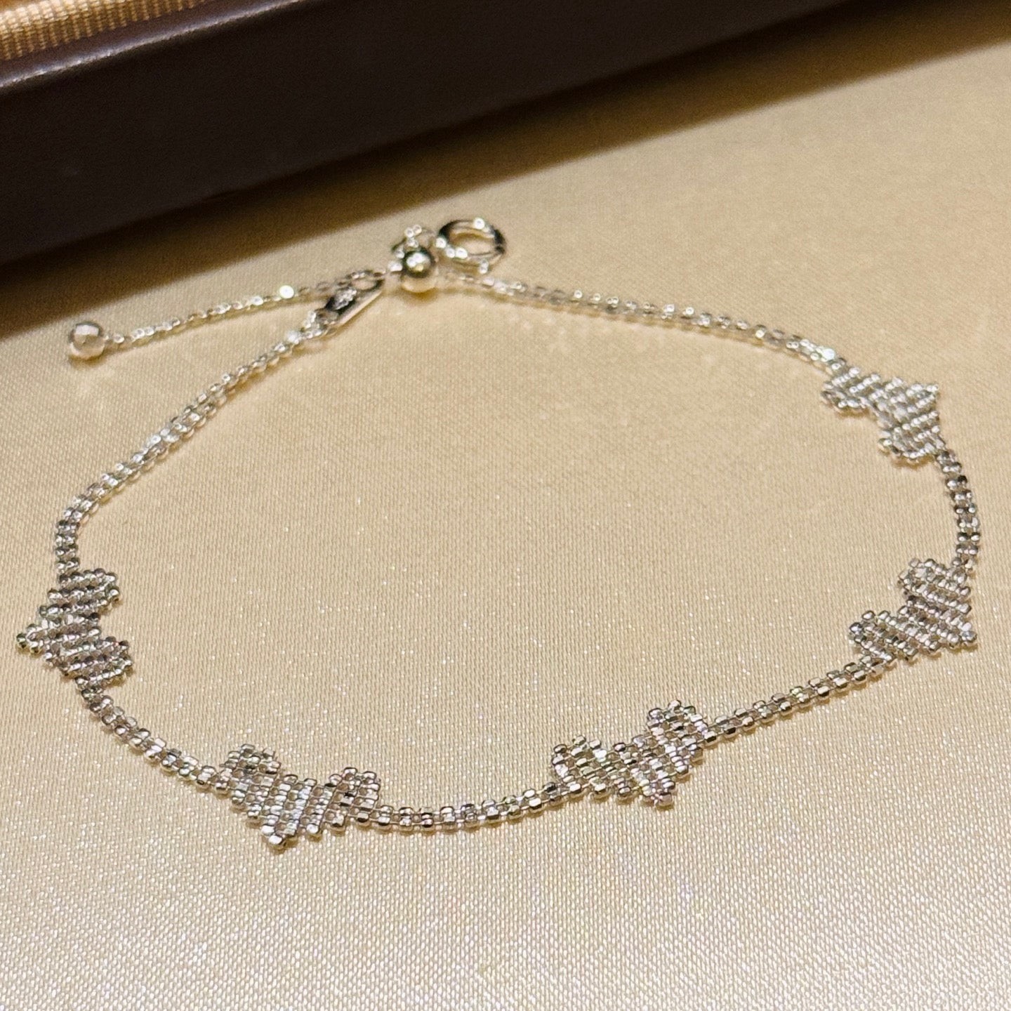 Five Hearts Hollow Out Bracelet S925 Sterling Silver