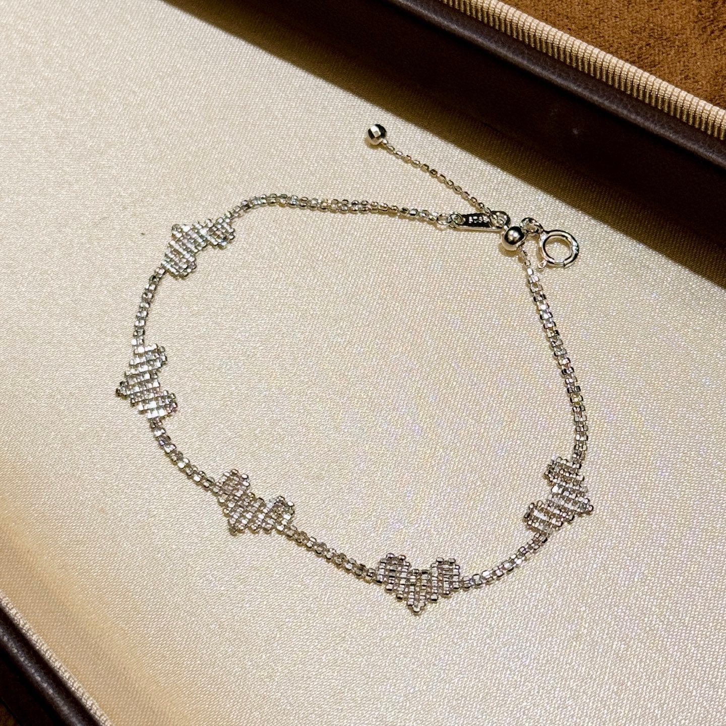 Five Hearts Hollow Out Bracelet S925 Sterling Silver