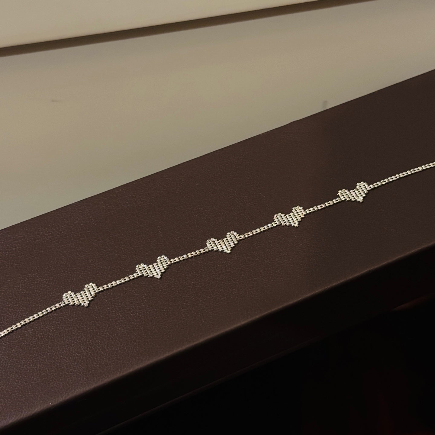 Five Hearts Hollow Out Bracelet S925 Sterling Silver