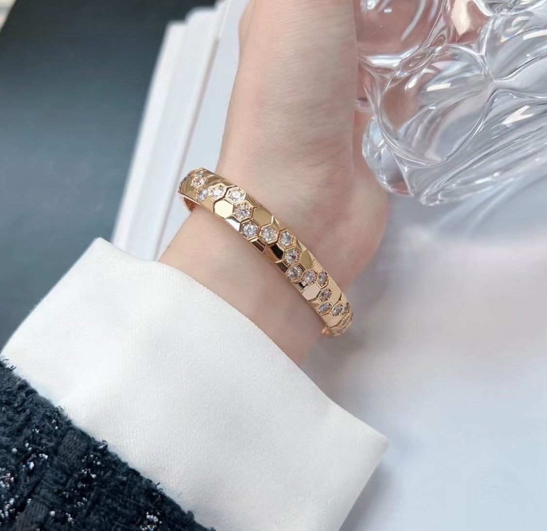 Wave Honeycomb Series Bracelet