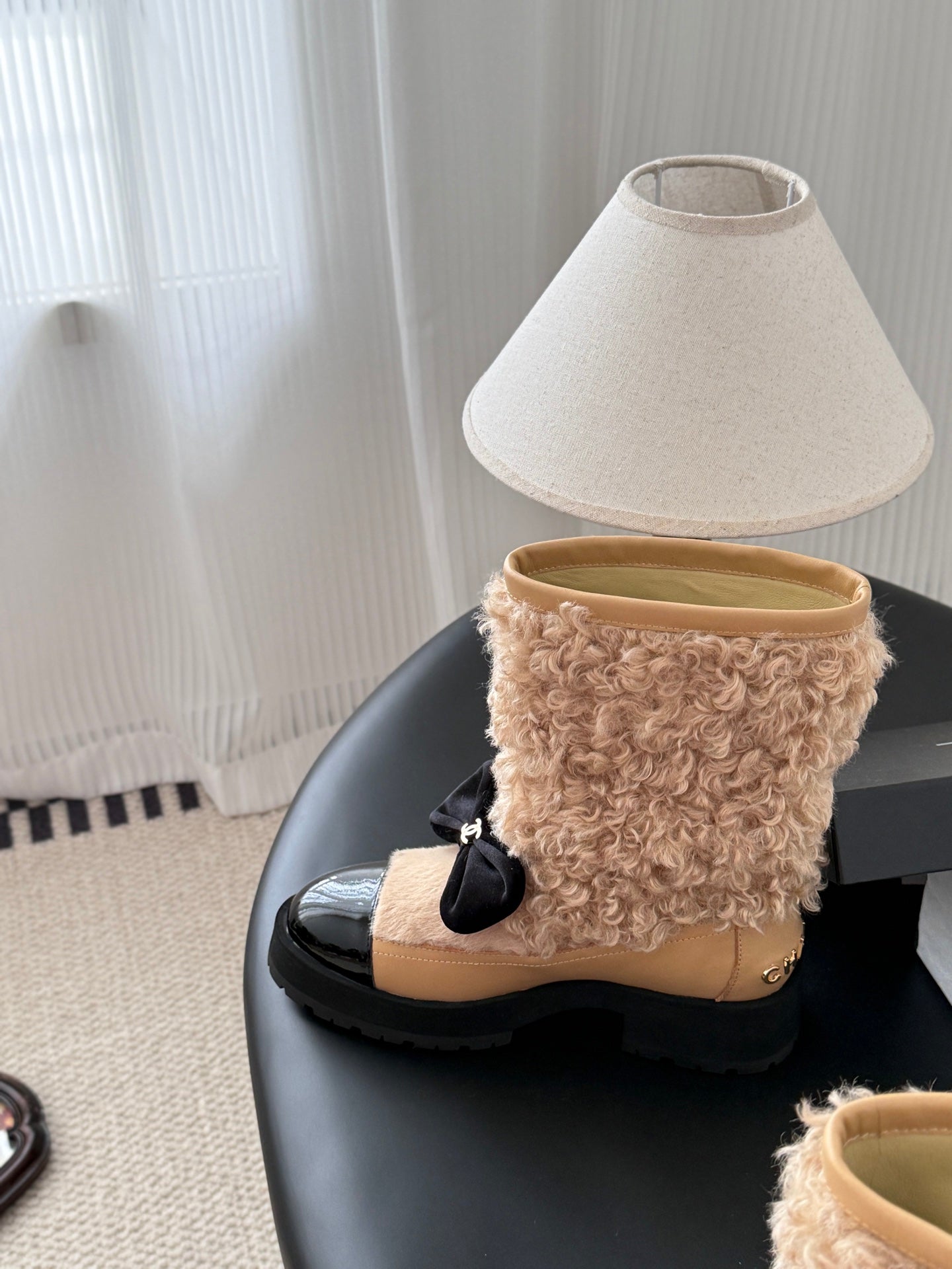 Che New autumn/winter fluffy sheepskin ankle boots