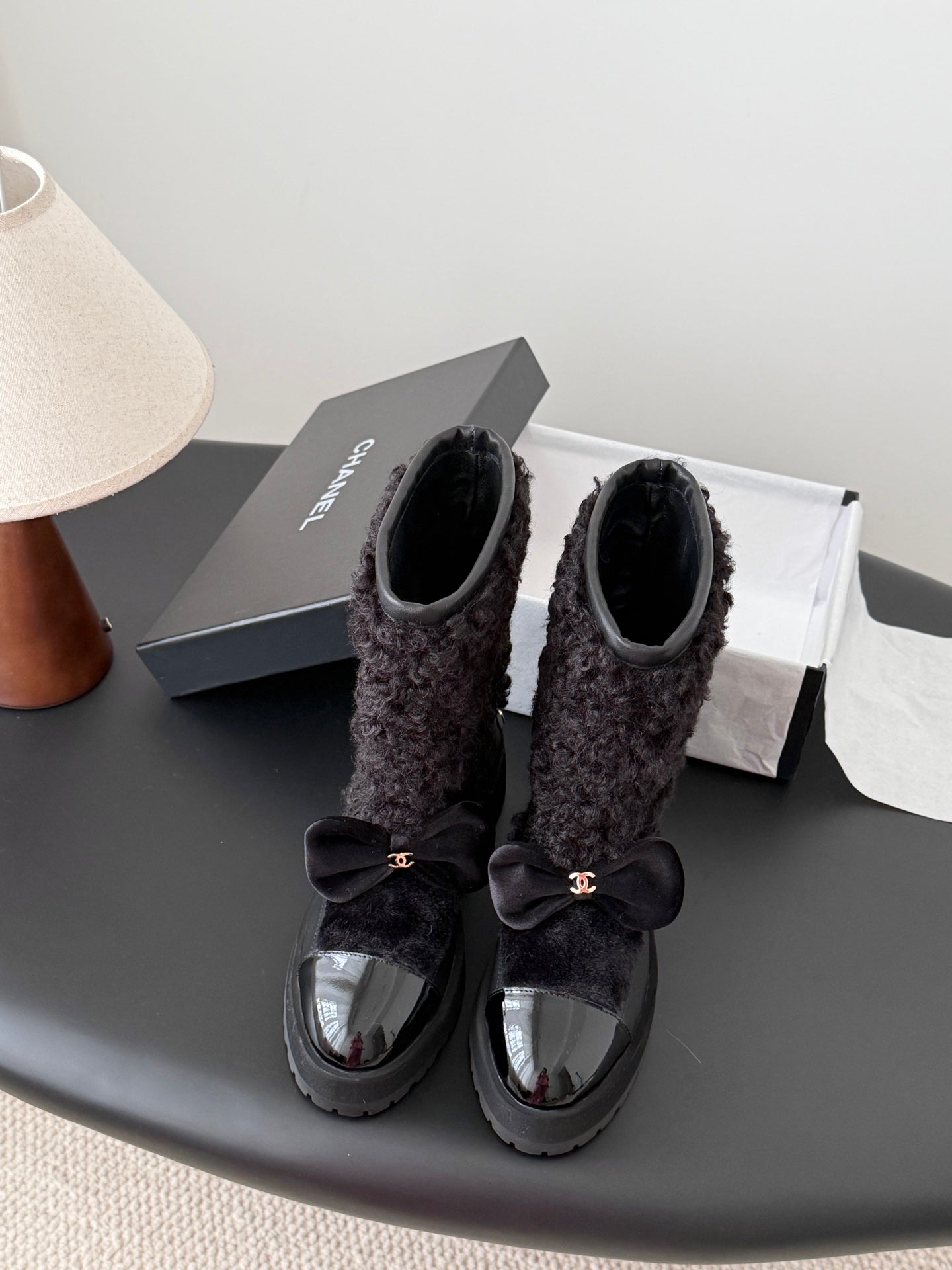 Che New autumn/winter fluffy sheepskin ankle boots