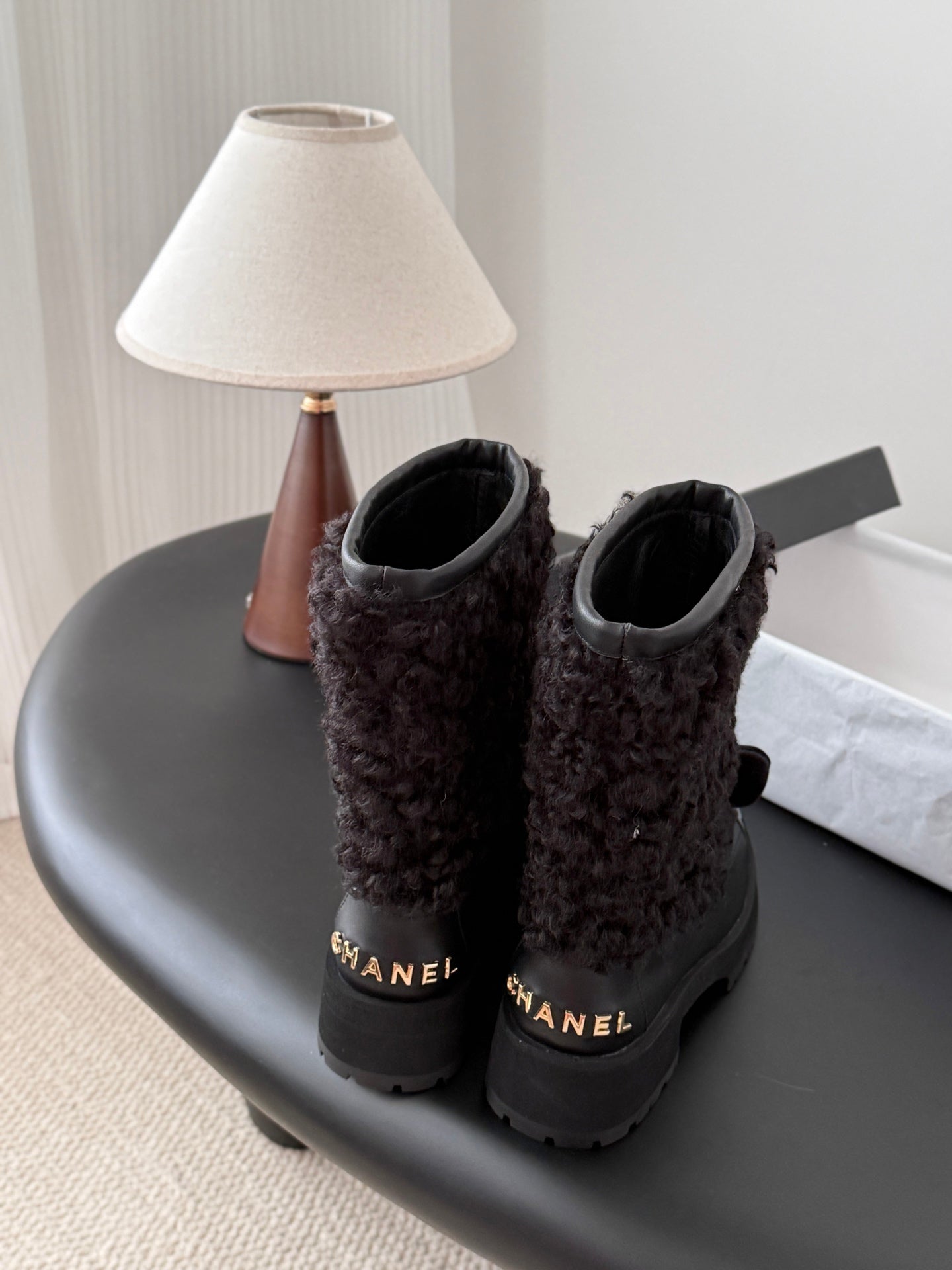 Che New autumn/winter fluffy sheepskin ankle boots