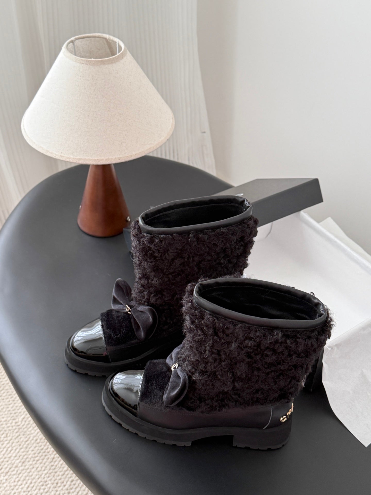 Che New autumn/winter fluffy sheepskin ankle boots