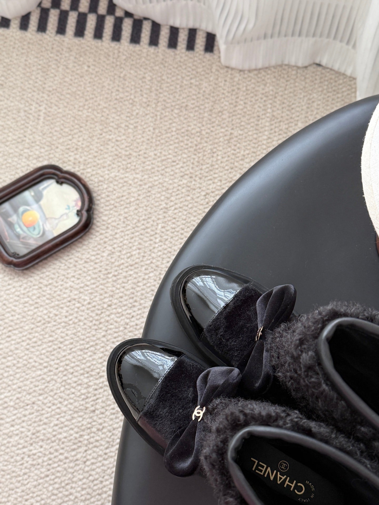 Che New autumn/winter fluffy sheepskin ankle boots