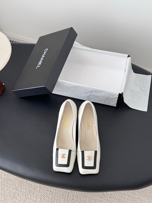 Che classic schoolbag buckle sheepskin single shoes