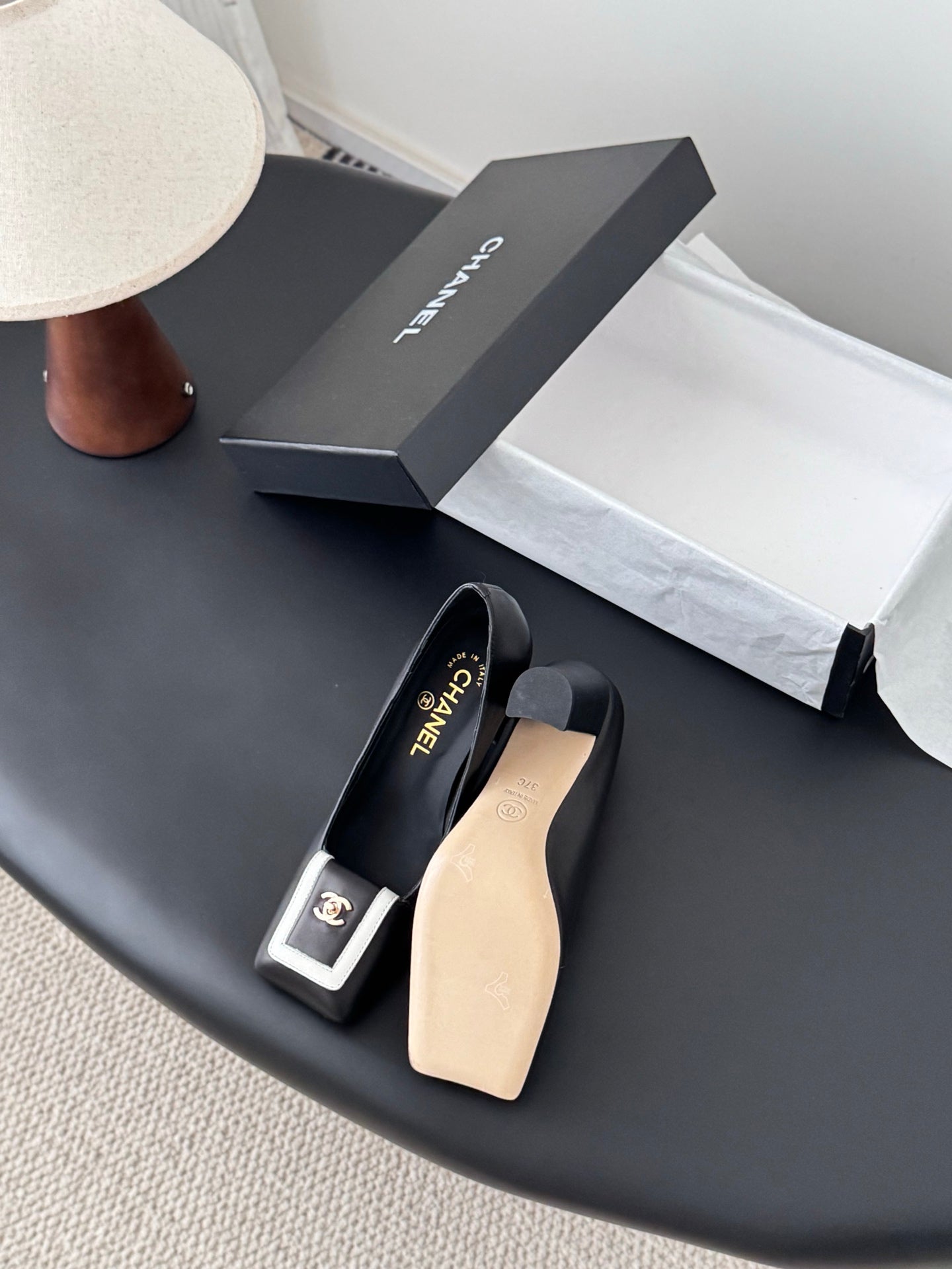 Che classic schoolbag buckle sheepskin single shoes