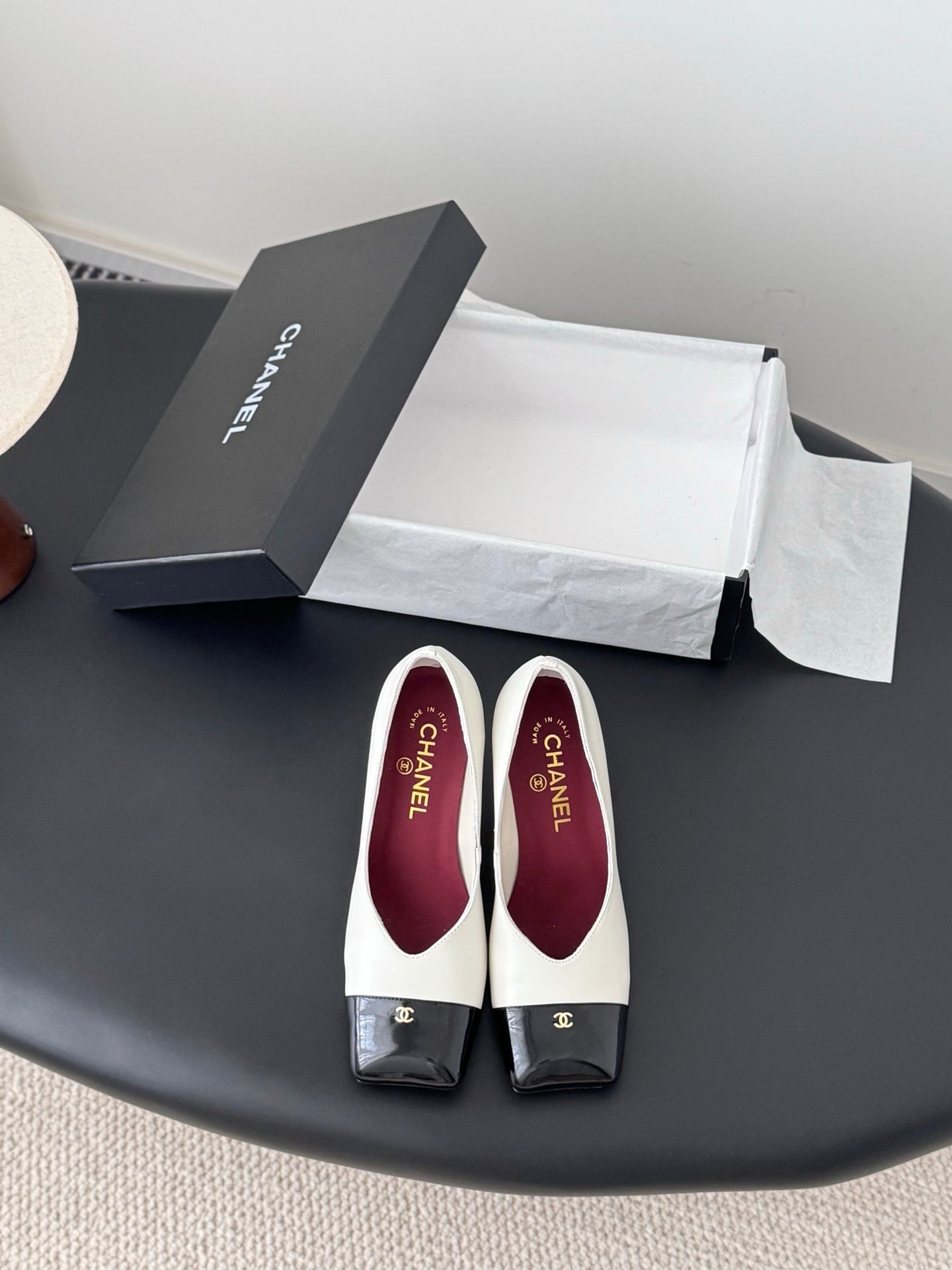 Che classic schoolbag buckle sheepskin single shoes