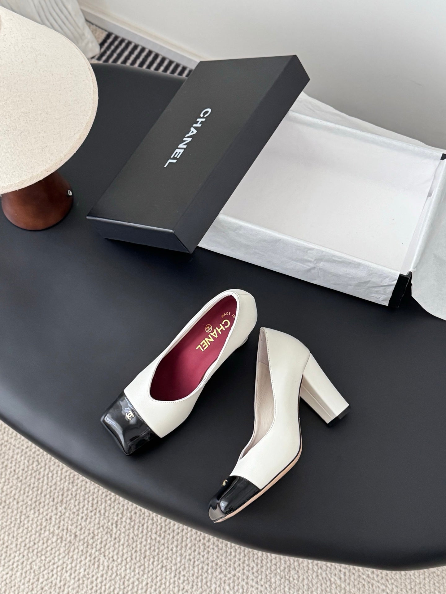 Che classic schoolbag buckle sheepskin single shoes