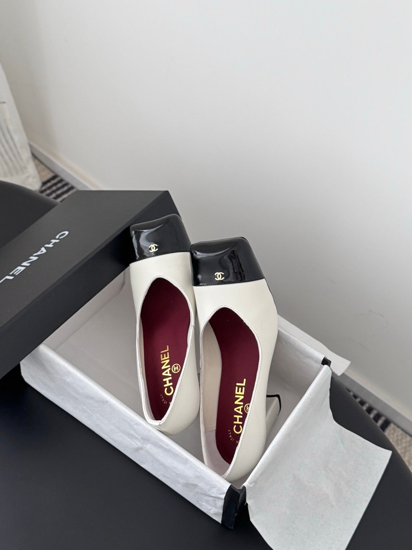 Che classic schoolbag buckle sheepskin single shoes