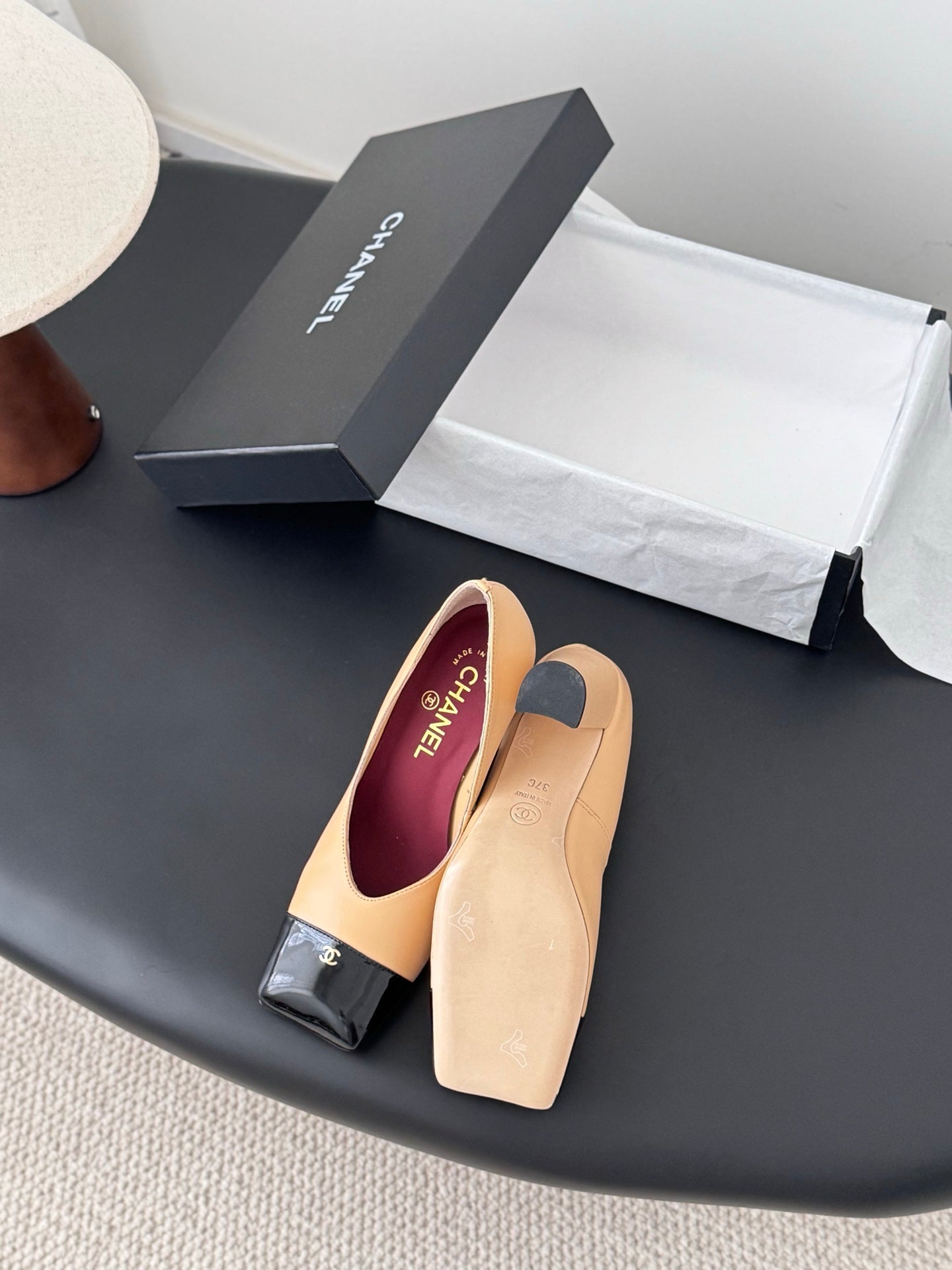 Che classic schoolbag buckle sheepskin single shoes