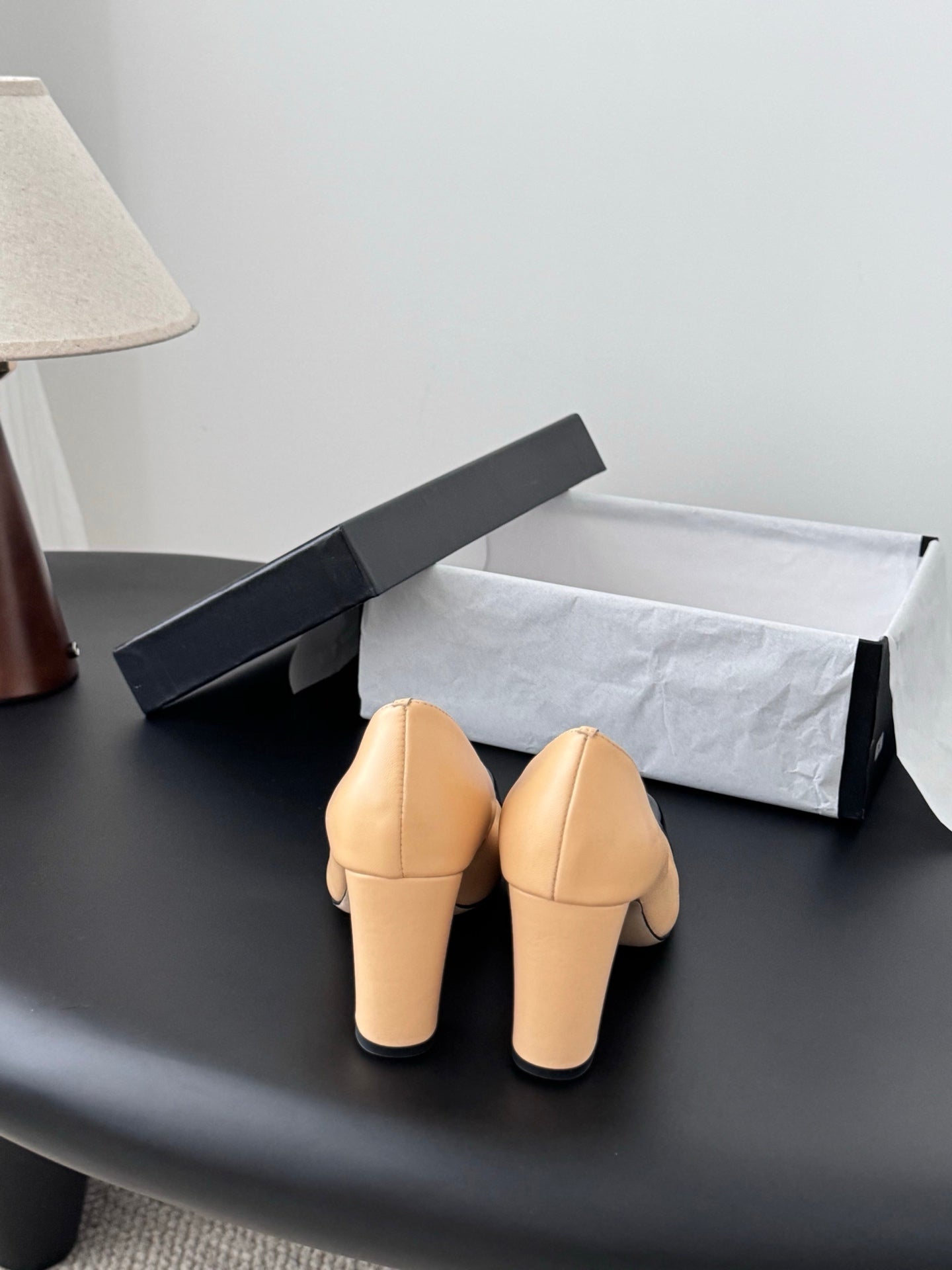 Che classic schoolbag buckle sheepskin single shoes