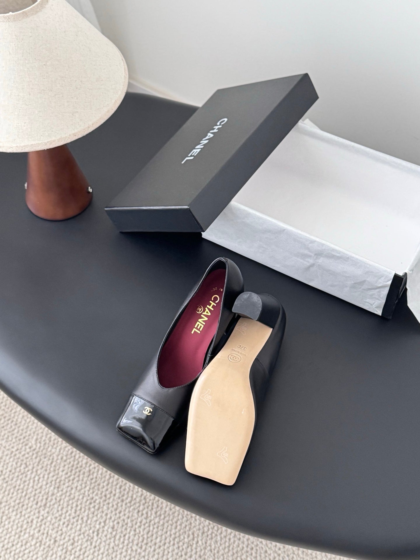 Che classic schoolbag buckle sheepskin single shoes