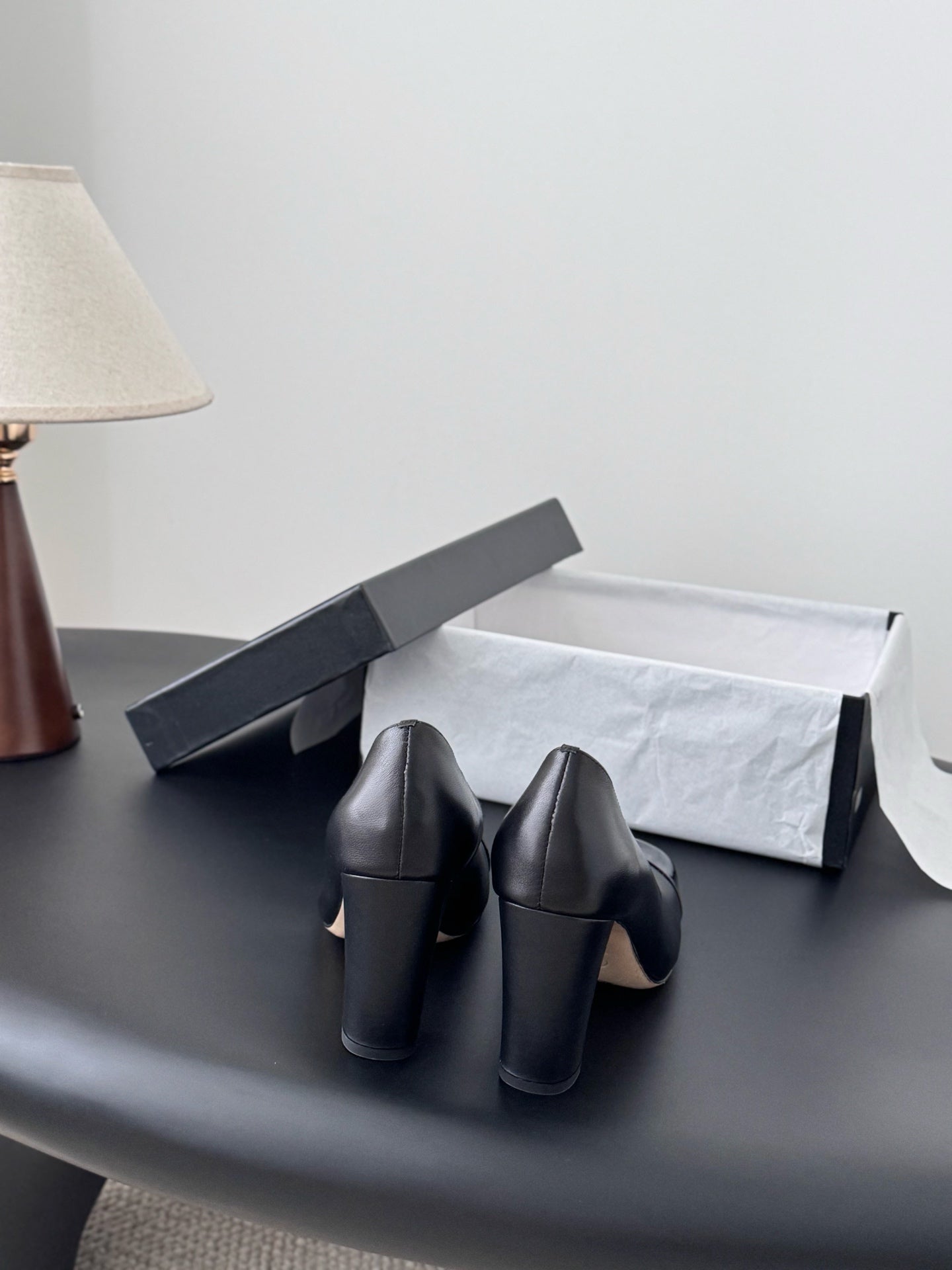 Che classic schoolbag buckle sheepskin single shoes