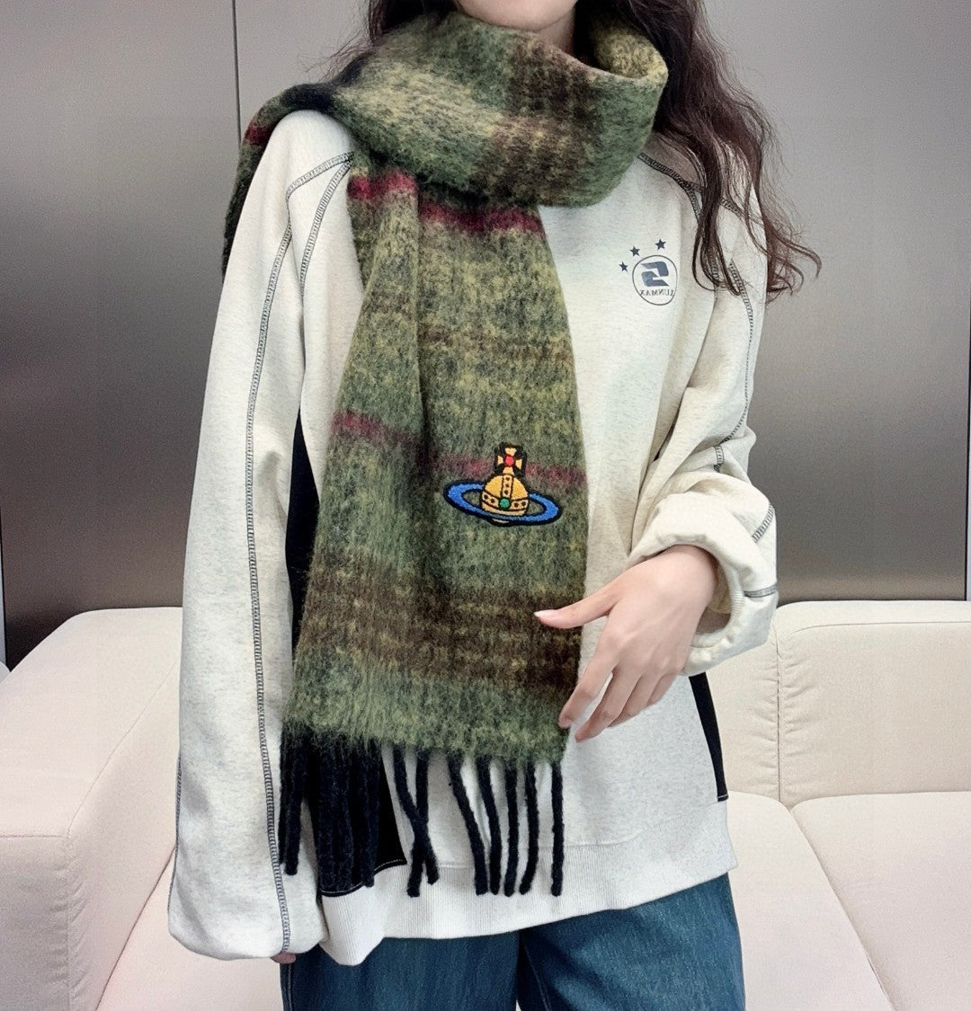 Vivi**Classic Large Saturn Silk Scarf