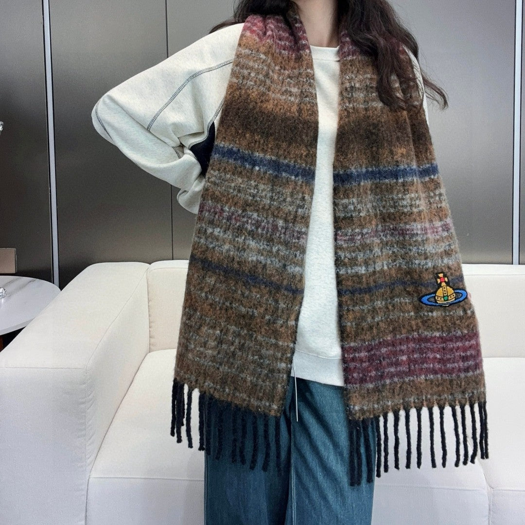 Vivi**Classic Large Saturn Silk Scarf