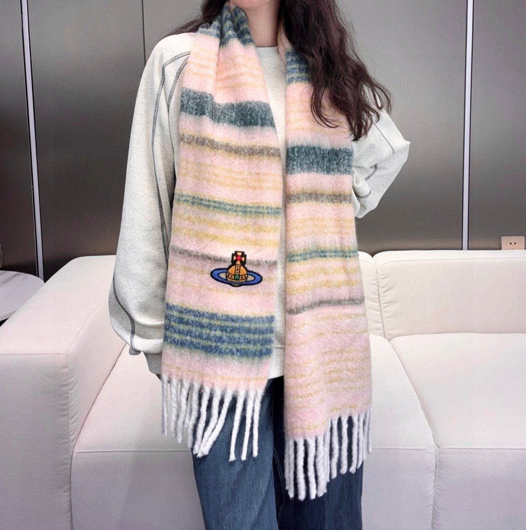 Vivi**Classic Large Saturn Silk Scarf