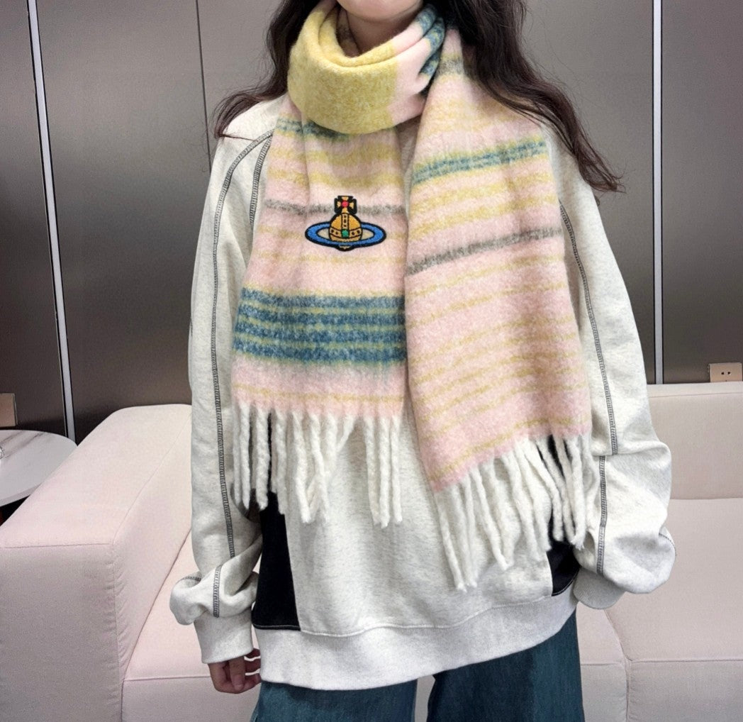 Vivi**Classic Large Saturn Silk Scarf