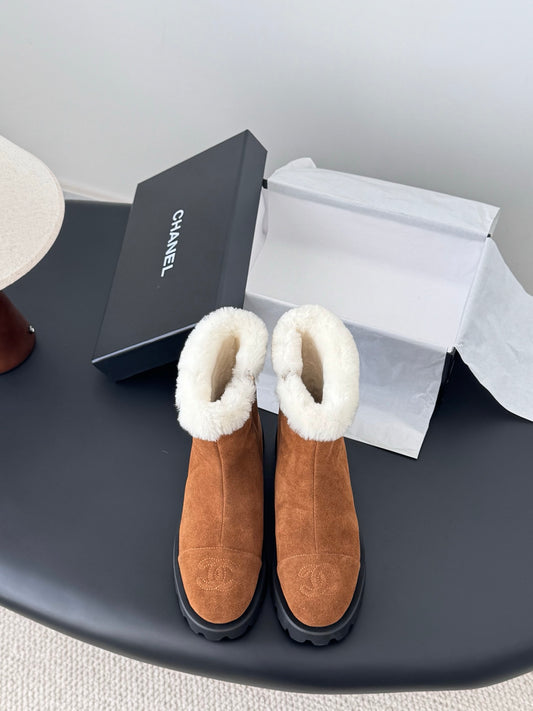 Che New autumn/winter fluffy ankle boots