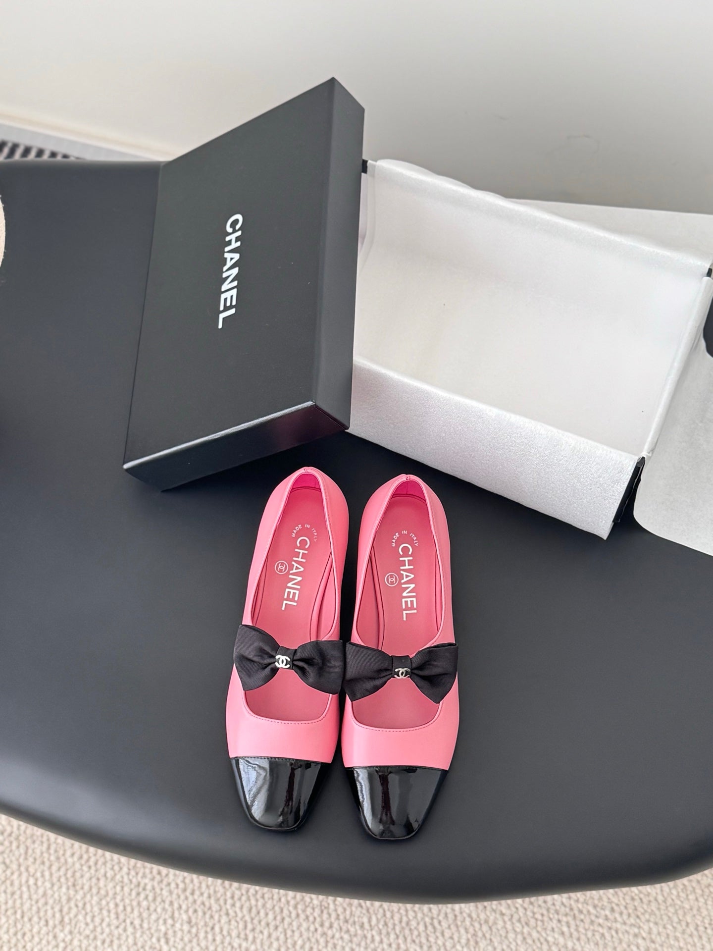 Che New genuine leather square-toe chunky heel Mary Jane shoes