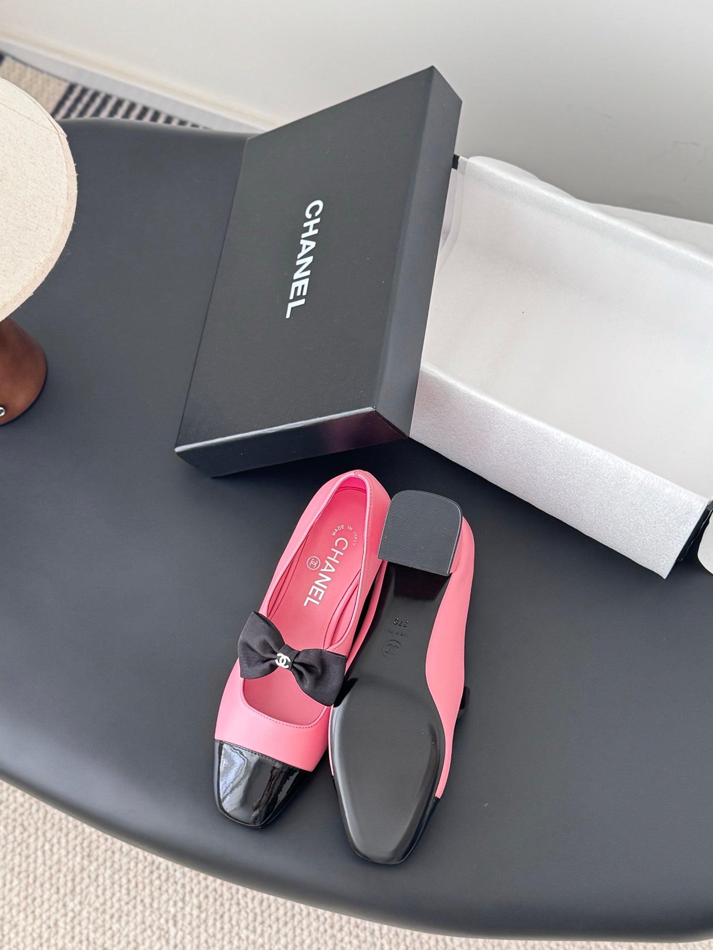 Che New genuine leather square-toe chunky heel Mary Jane shoes