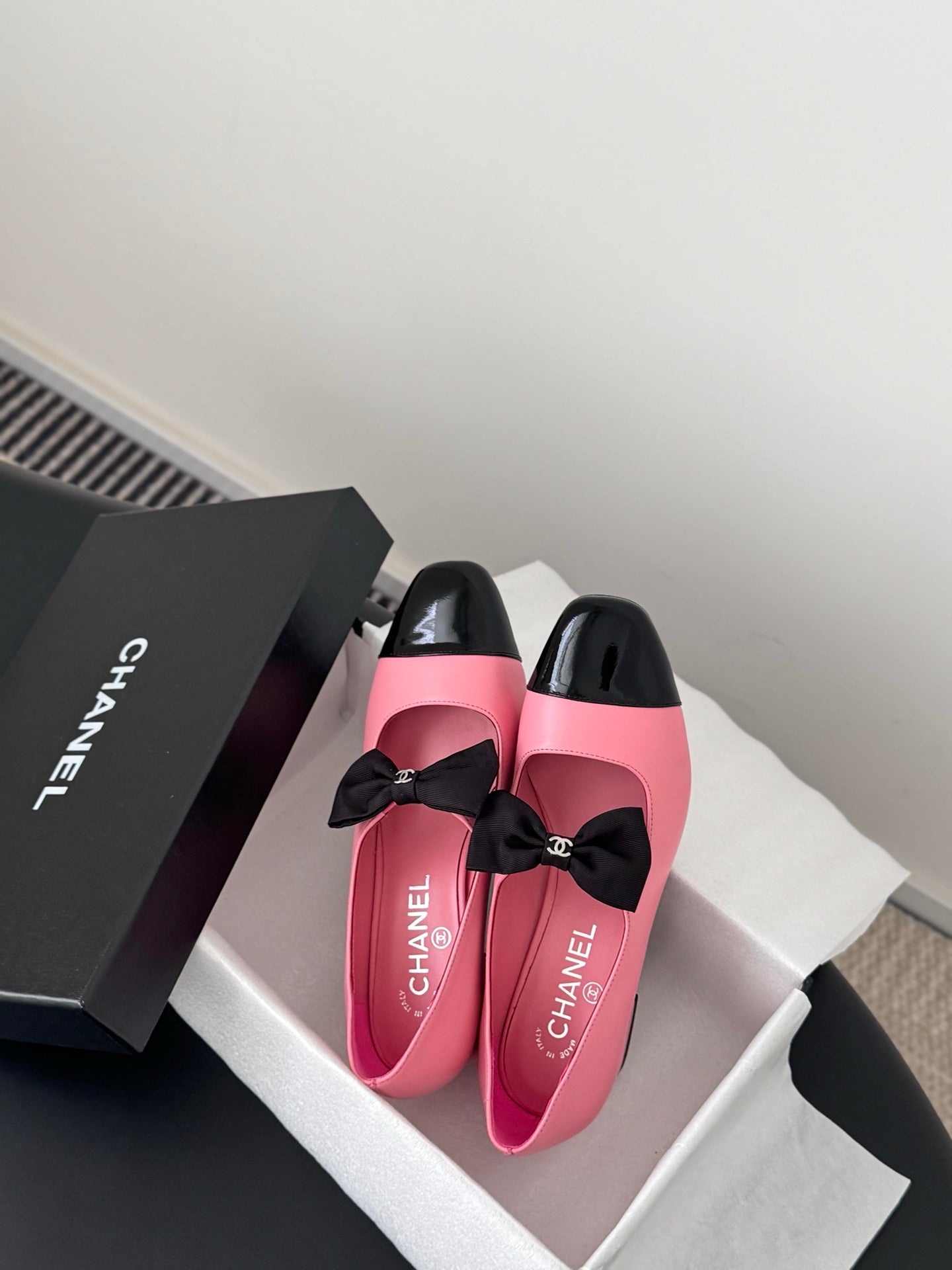 Che New genuine leather square-toe chunky heel Mary Jane shoes