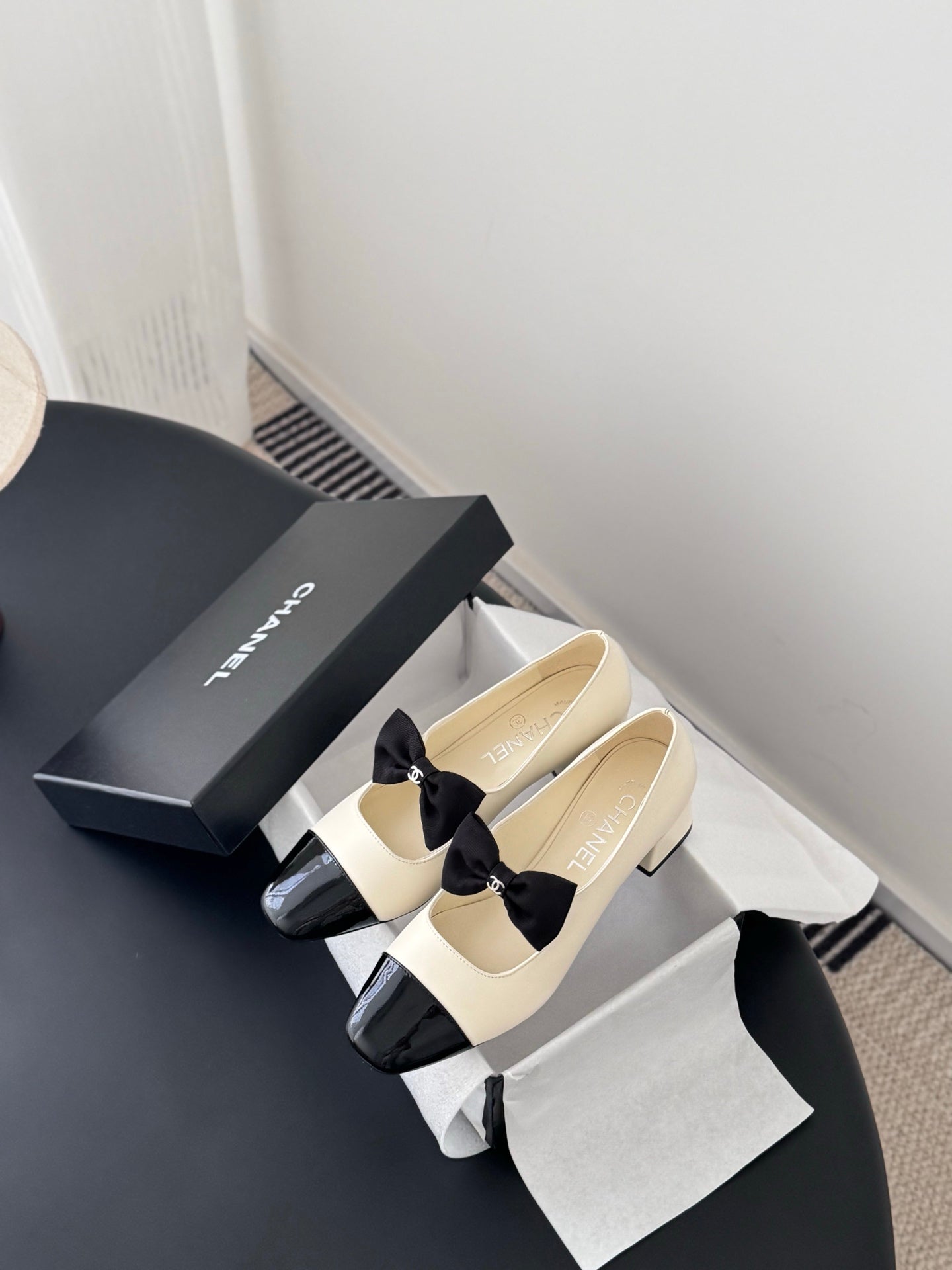 Che New genuine leather square-toe chunky heel Mary Jane shoes