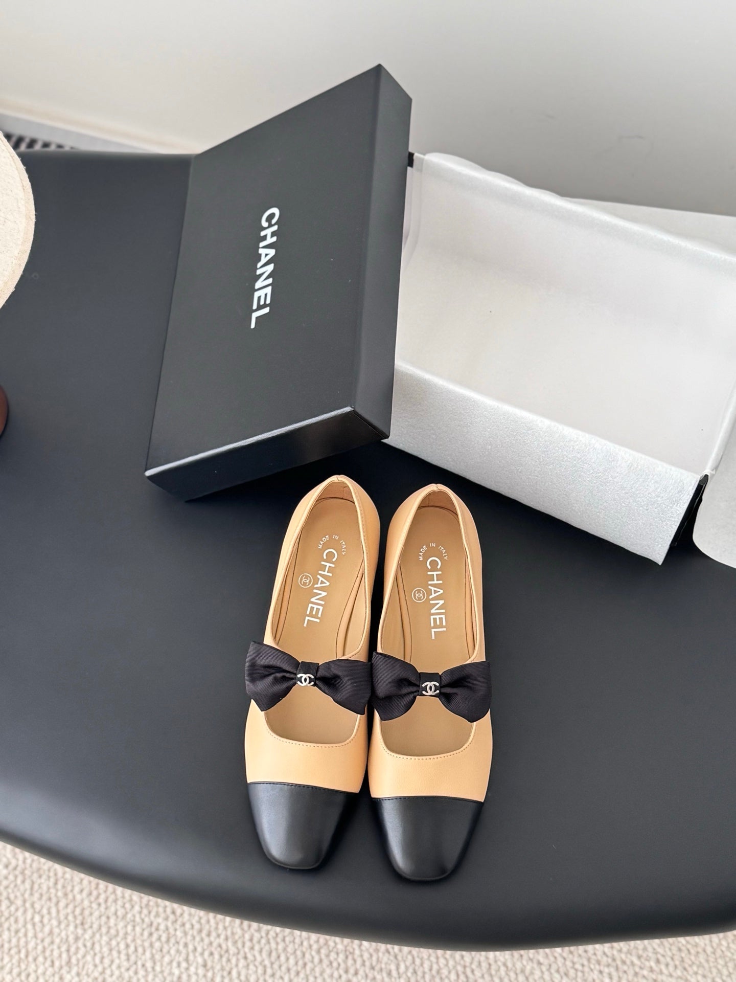 Che New genuine leather square-toe chunky heel Mary Jane shoes