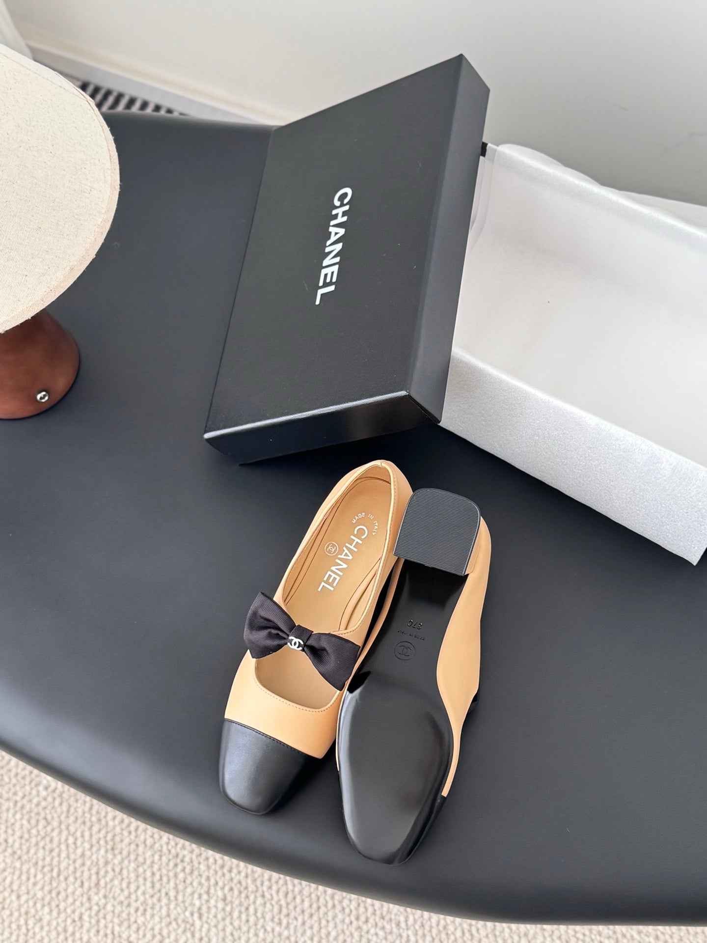 Che New genuine leather square-toe chunky heel Mary Jane shoes