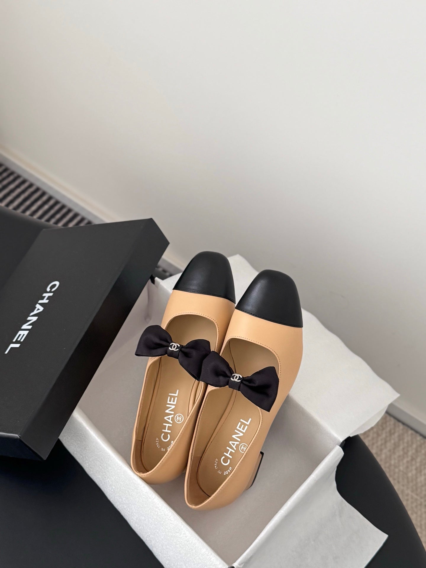 Che New genuine leather square-toe chunky heel Mary Jane shoes