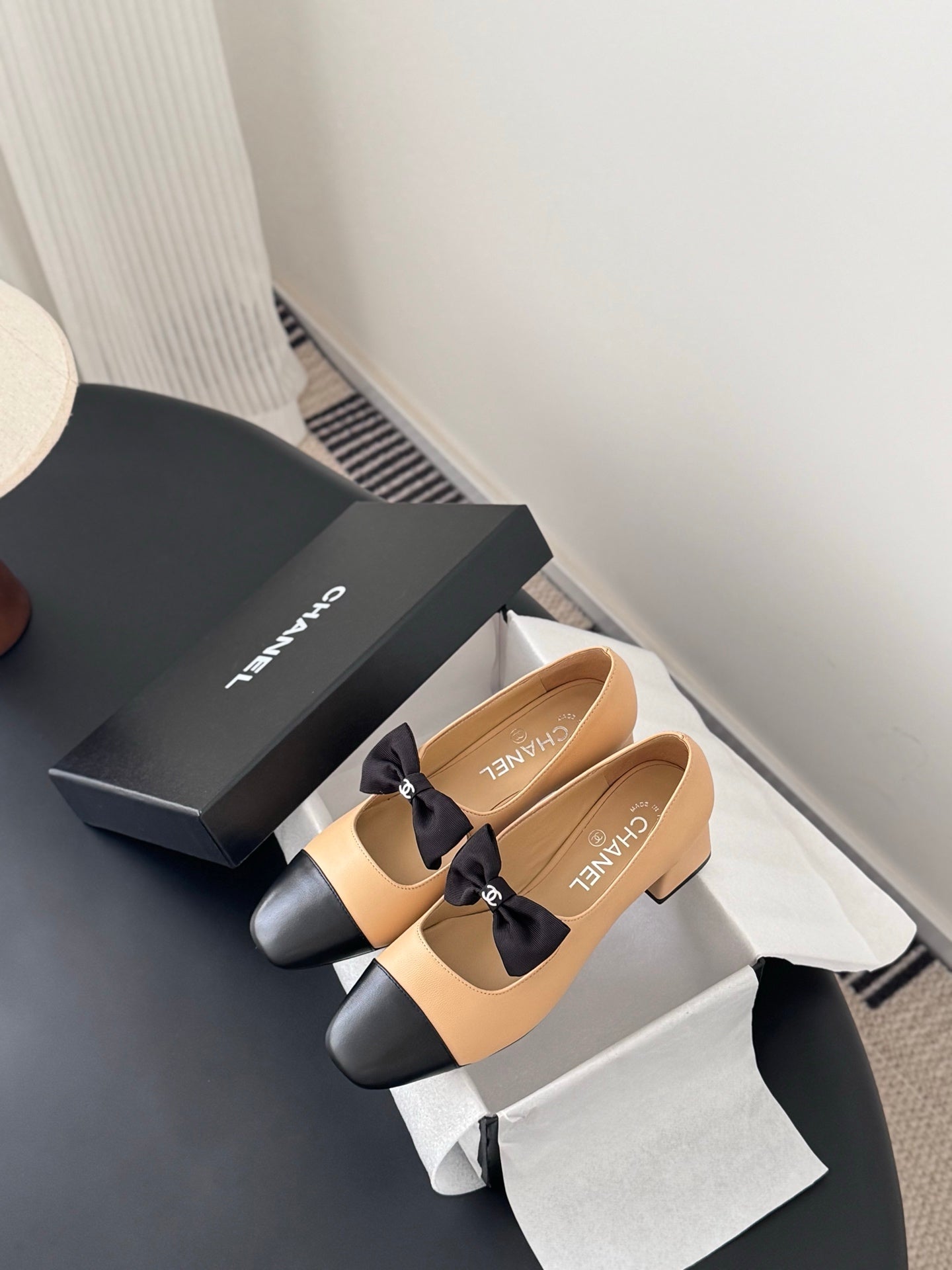 Che New genuine leather square-toe chunky heel Mary Jane shoes