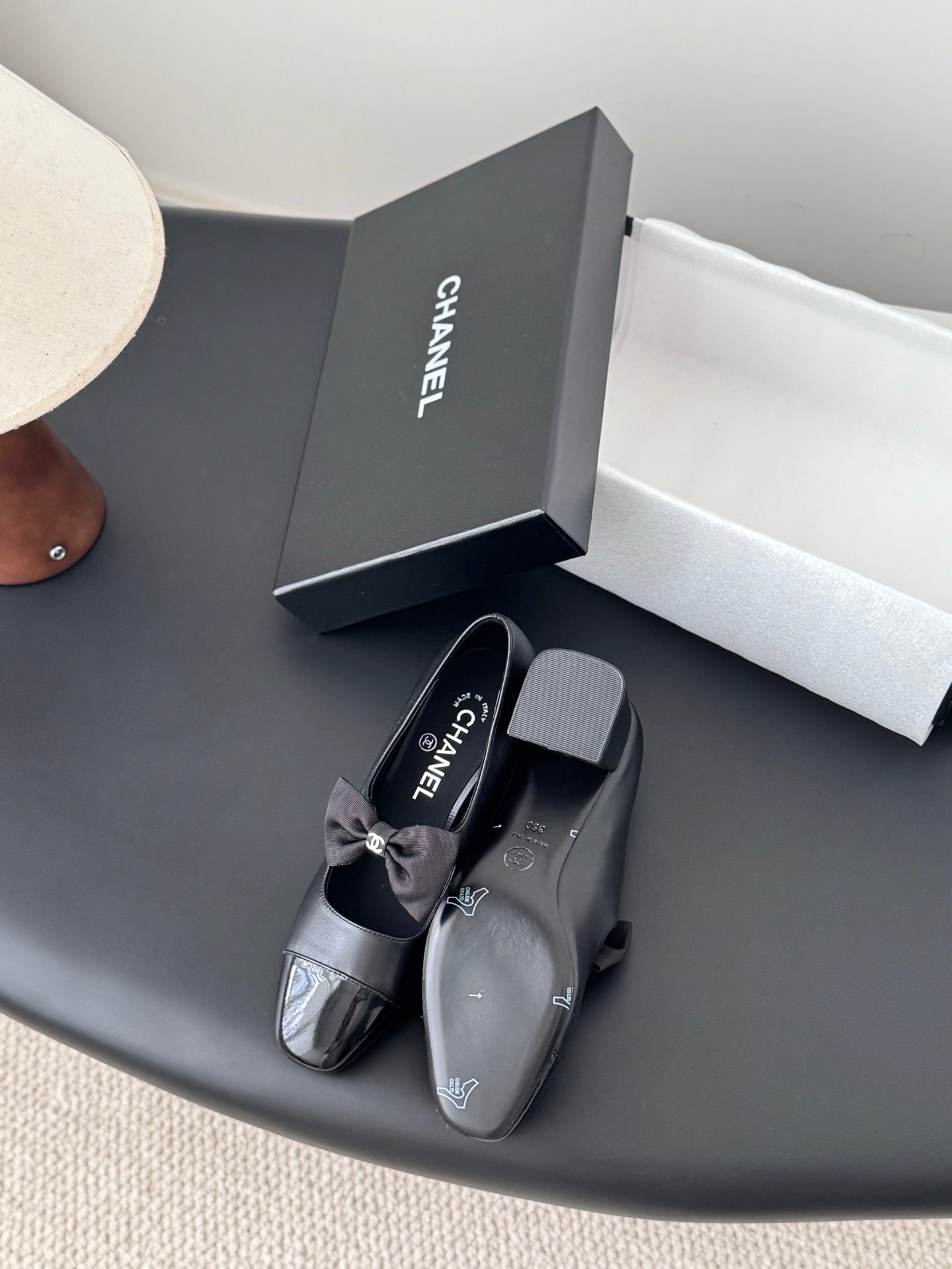 Che New genuine leather square-toe chunky heel Mary Jane shoes