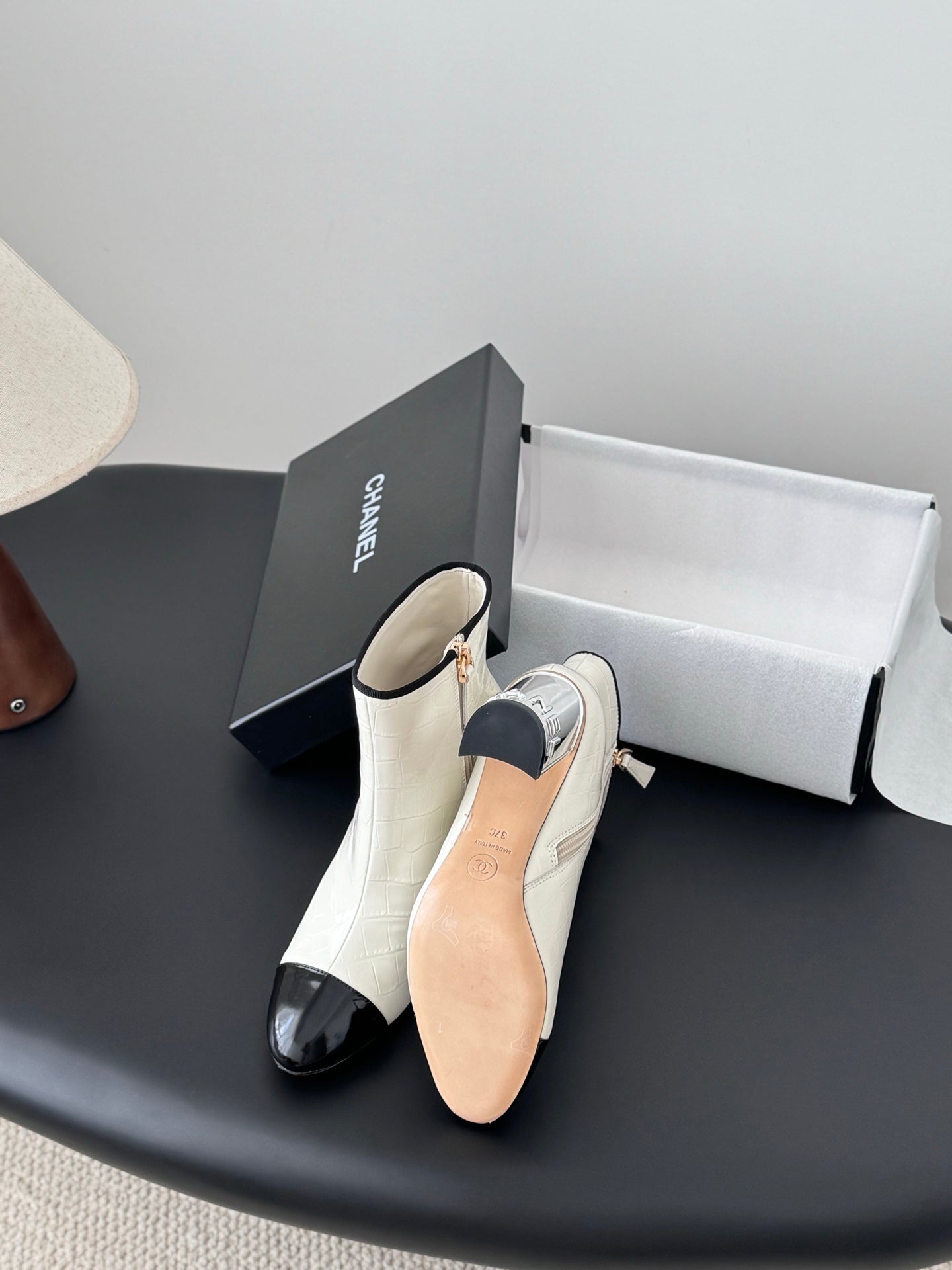 Che  New autumn/winter genuine leather high-heeled ankle boots