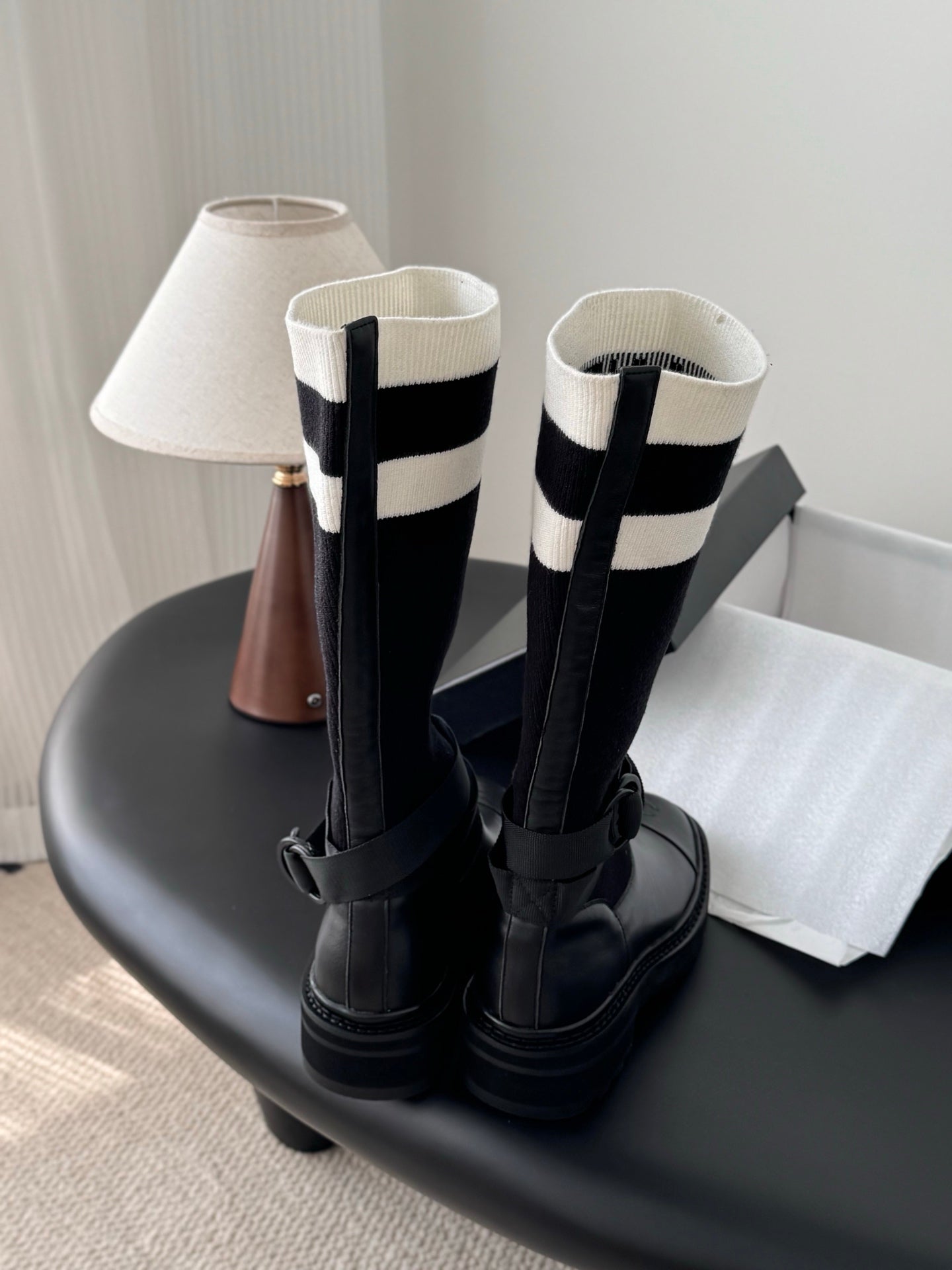 Che French-style new over-the-knee mid-calf boots