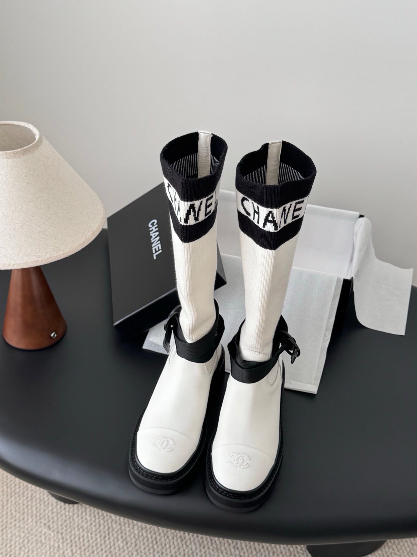 Che French-style new over-the-knee mid-calf boots