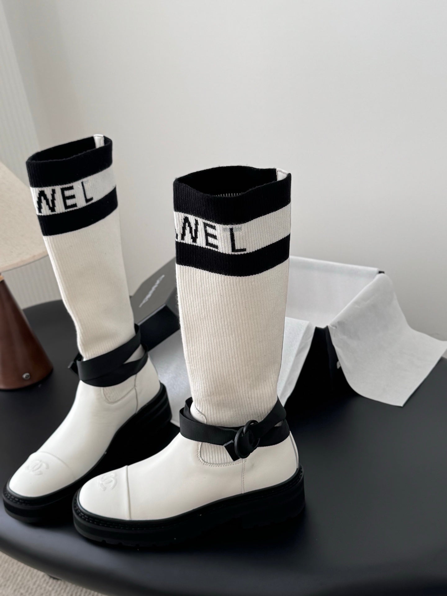 Che French-style new over-the-knee mid-calf boots