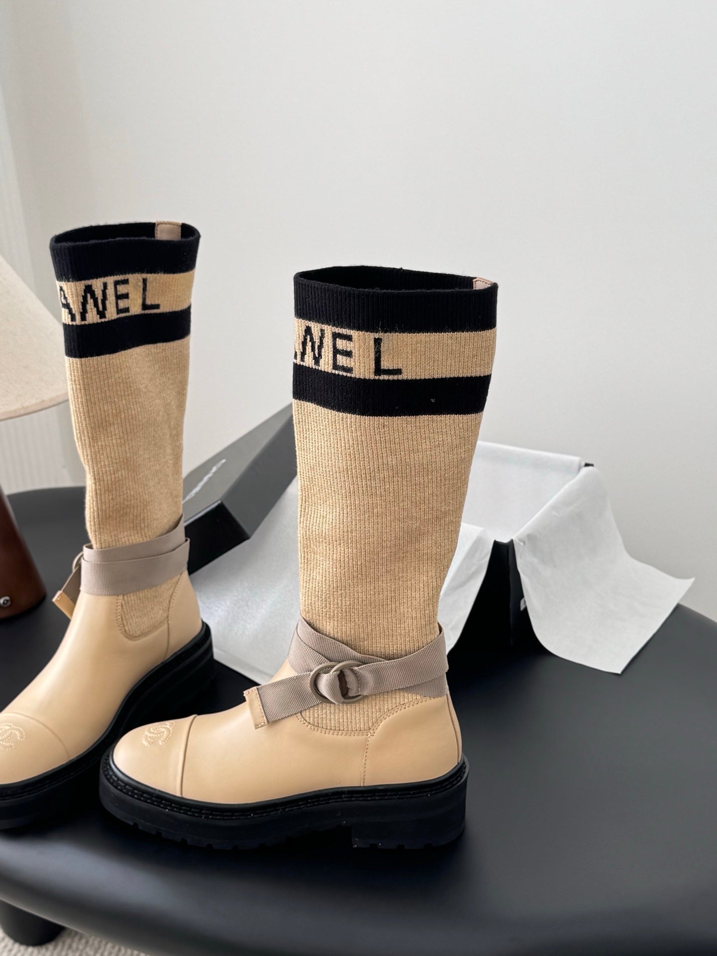 Che French-style new over-the-knee mid-calf boots