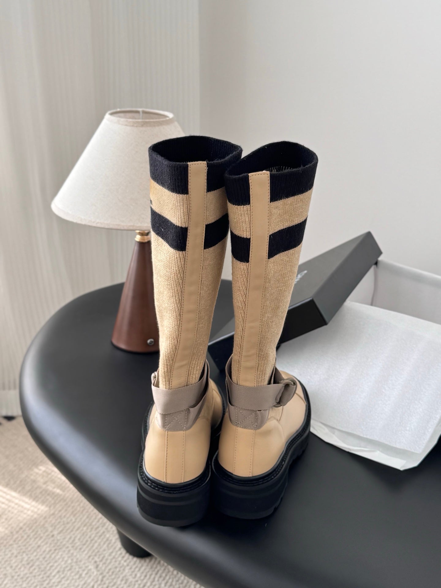 Che French-style new over-the-knee mid-calf boots