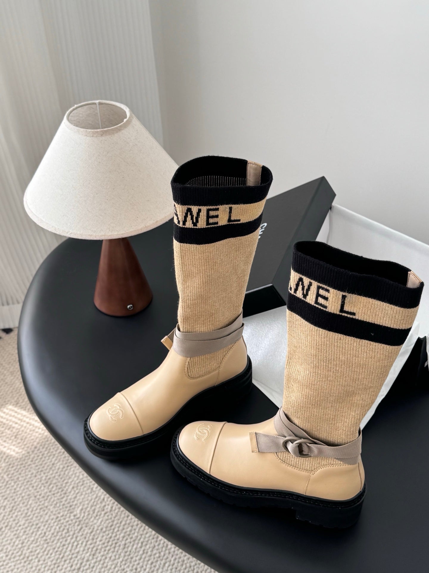 Che French-style new over-the-knee mid-calf boots