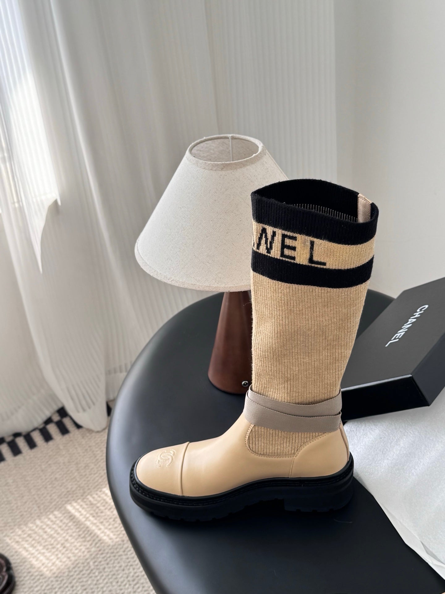 Che French-style new over-the-knee mid-calf boots