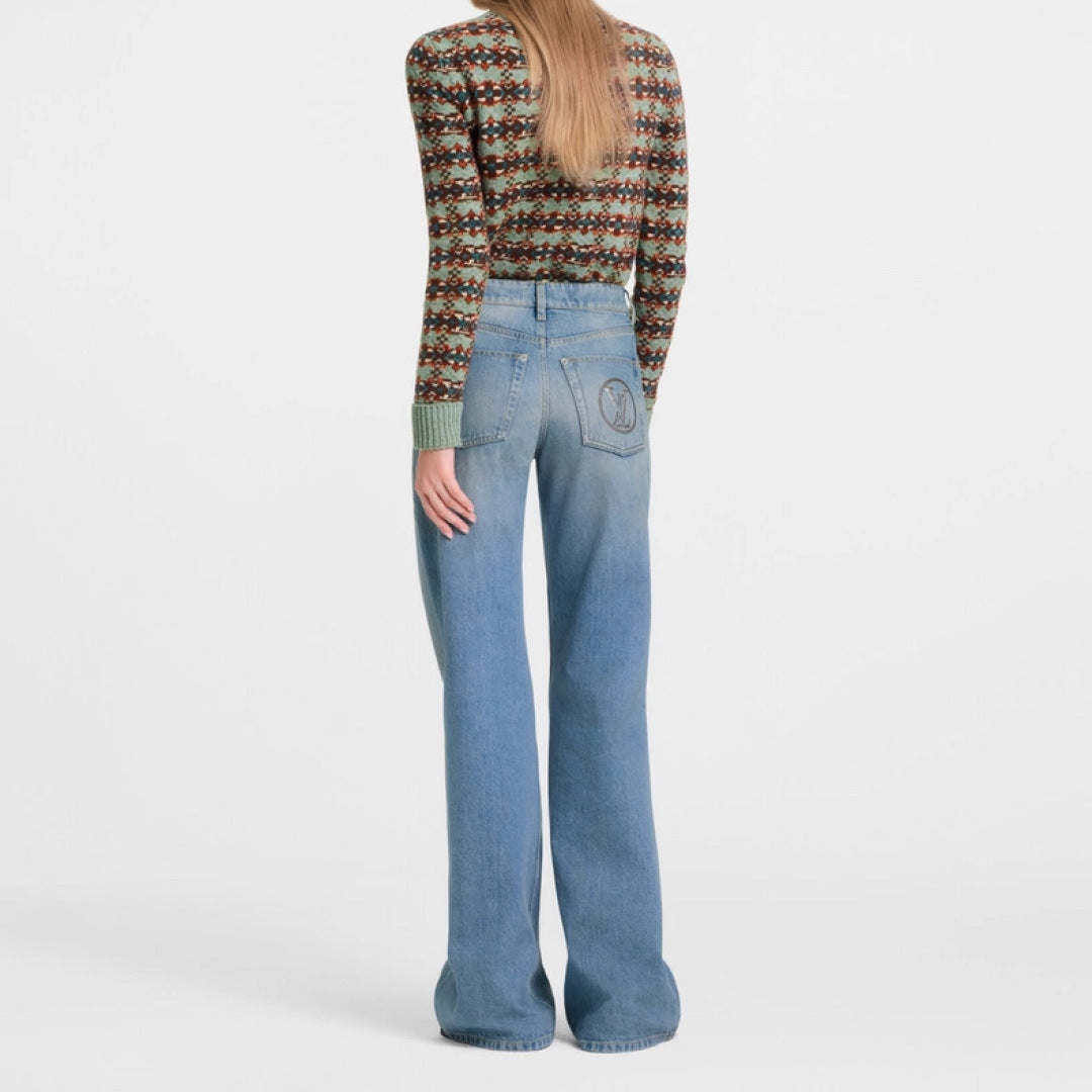 Loe**25fw new sequined jeans