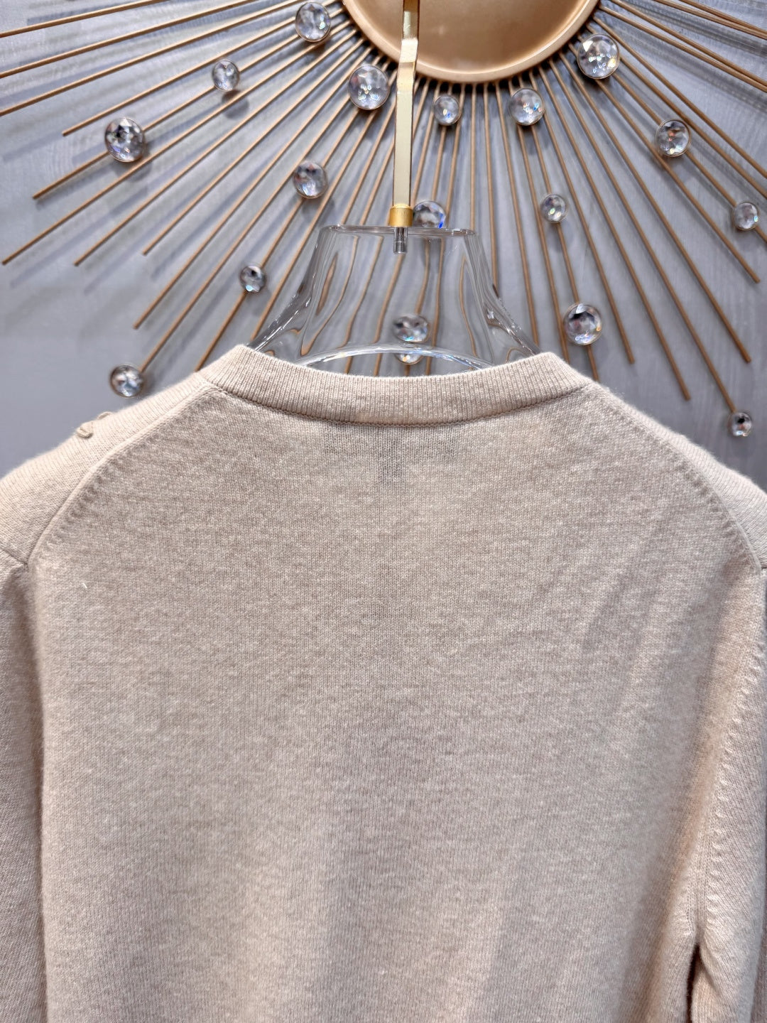 Ba**25fw New embroidered cashmere cardigan