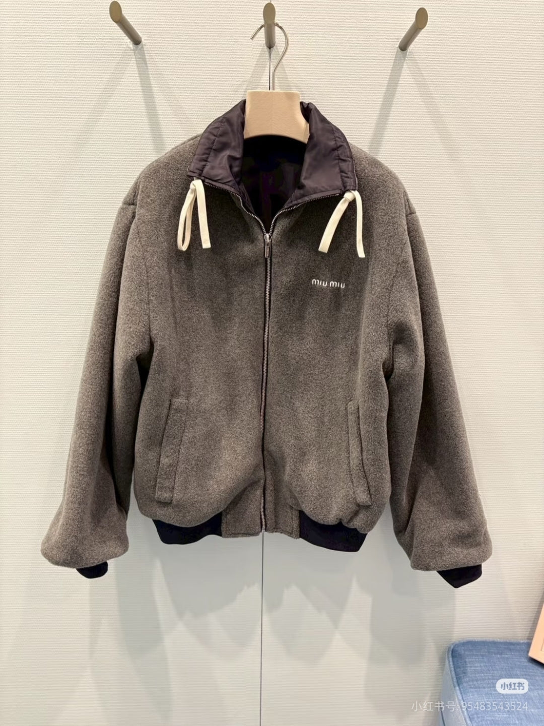 Mu**25fw new Resort Collection Reversible Fleece Jacket