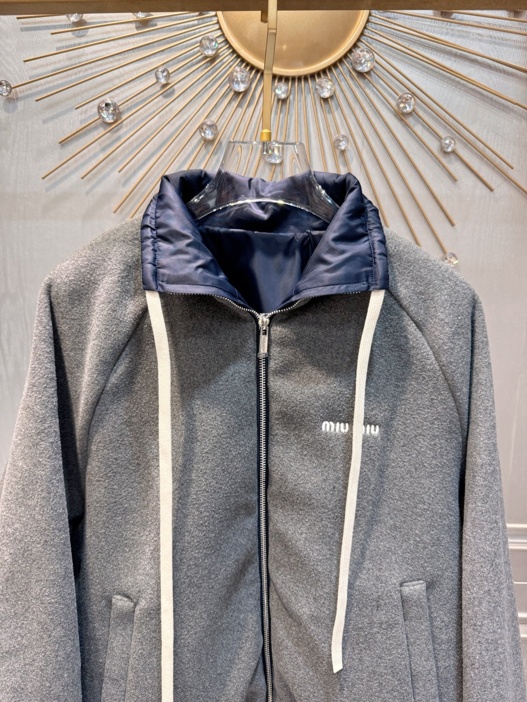 Mu**25fw new Resort Collection Reversible Fleece Jacket